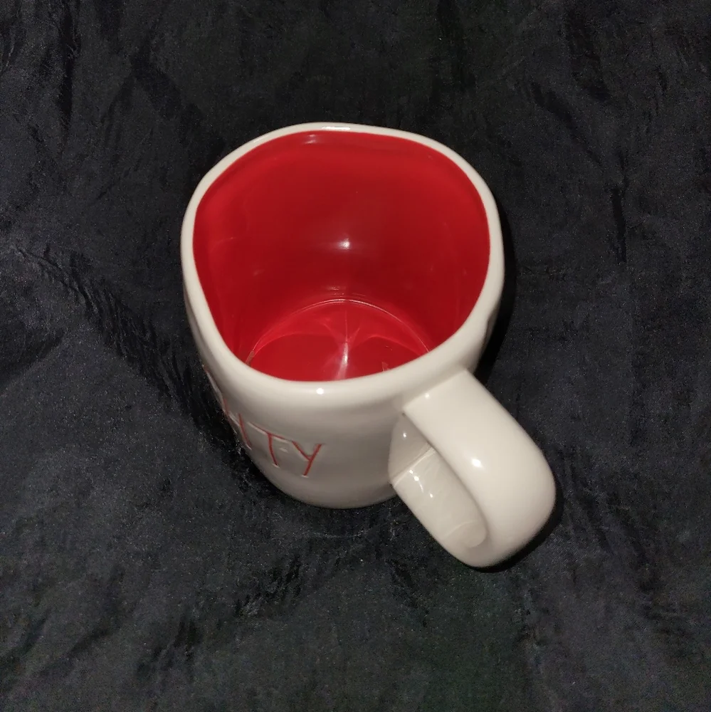 Excellent Condition Rae Dunn Coffee Cup~Mug~Naughty~Nice~Christmas~Red